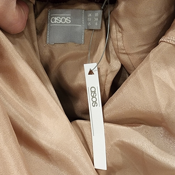 ASOS Premium Lace Mini Skater Dress US 6 - Picture 9 of 10